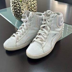 Puma Wedge Sneakers - White